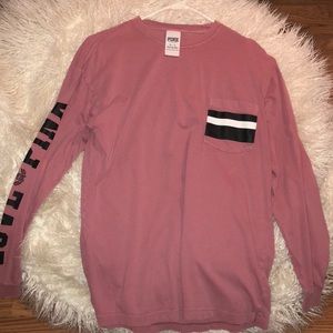 long sleeve PINK t shirt